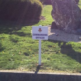 Commanding Officer Post Sign